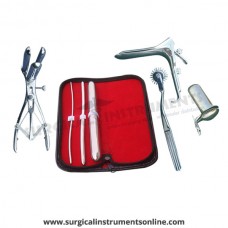 Hegar uterine dilator 3 pieces set,3-4, 7-8, 17-18, pinwheel, mathieu, grave large, collin large